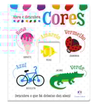 Livro Almofadado médio Abra e Descubra - Cores
