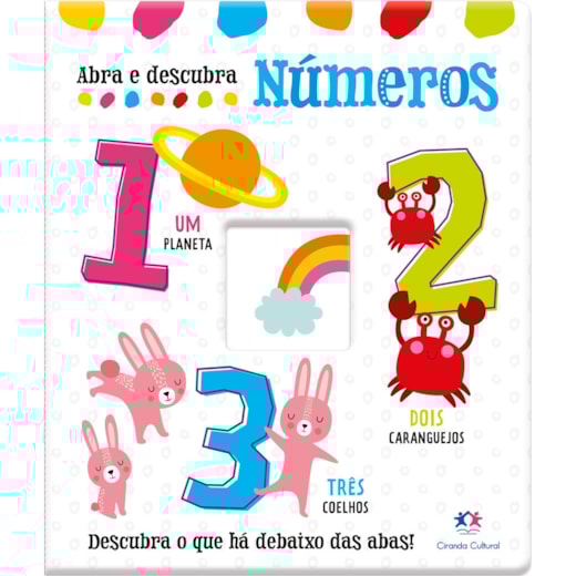 Livro Almofadado médio Abra e Descubra - Números