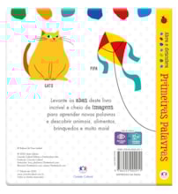 Livro Almofadado médio Abra e Descubra - Primeiras Palavras