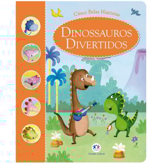 Livro Almofadado médio Dinossauros divertidos