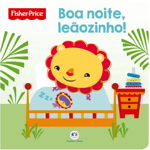Livro Almofadado médio Fisher-Price - Boa noite, leãozinho!