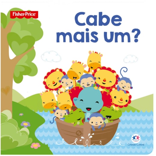Livro Almofadado médio Fisher-Price - Cabe mais um?