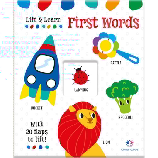 Livro Almofadado médio Lift Learn - First Words