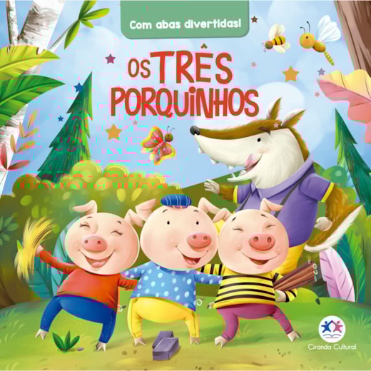 Livro Almofadado médio Os três porquinhos