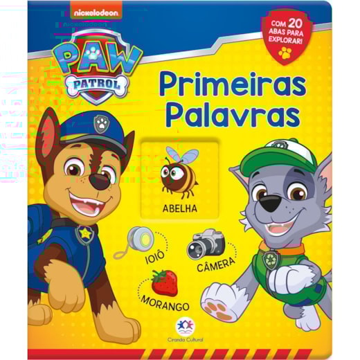 Livro Almofadado médio Patrulha Canina - Primeiras Palavras