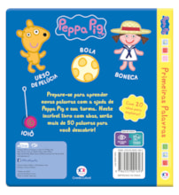Livro Almofadado médio Peppa Pig - Primeiras Palavras