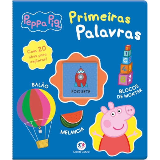 Livro Almofadado médio Peppa Pig - Primeiras Palavras