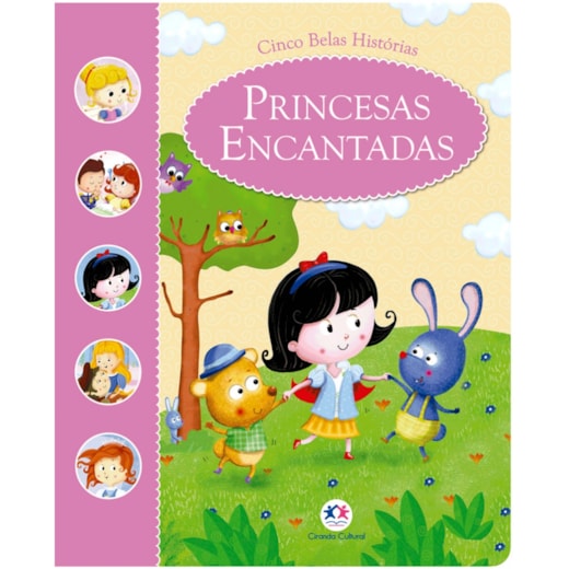 Livro Almofadado médio Princesas encantadas