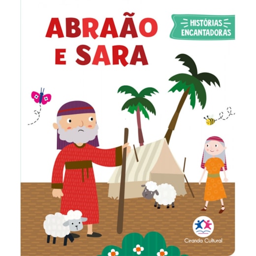 Livro Almofadado pequeno Abraão e Sara - Livro almofadado pequeno