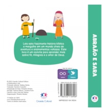 Livro Almofadado pequeno Abraão e Sara - Livro almofadado pequeno
