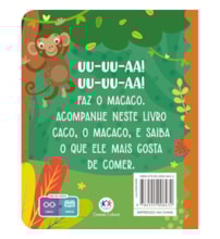Livro Almofadado pequeno Caco Macaco