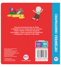 Livro Almofadado pequeno Chapeuzinho Vermelho - Livro almofadado pequeno