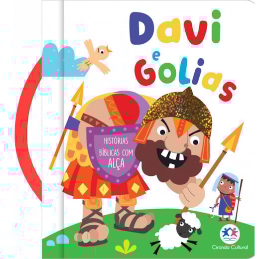 Livro Almofadado pequeno Davi e Golias