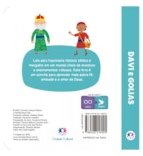 Livro Almofadado pequeno Davi e Golias - Livro almofadado pequeno