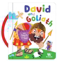 Livro Almofadado pequeno David and Goliath