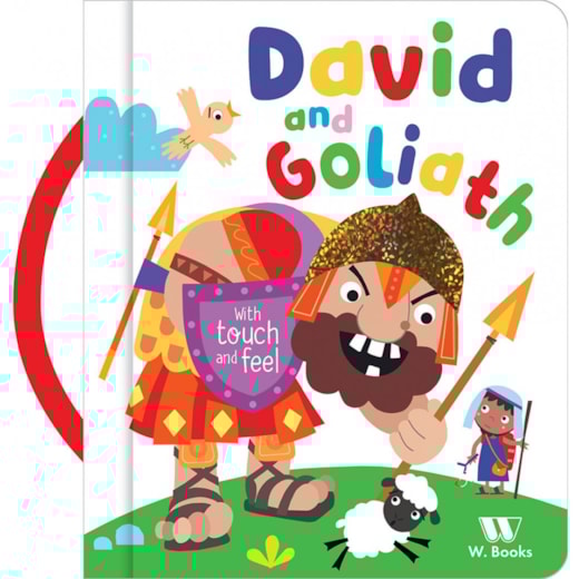 Livro Almofadado pequeno David and Goliath