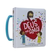 Livro Almofadado pequeno Deus me Ama! - Bíblia para crianças com alça