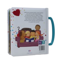 Livro Almofadado pequeno Deus me Ama! - Bíblia para crianças com alça maleta