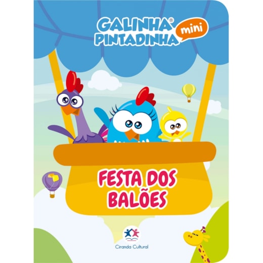 Livro Almofadado pequeno Galinha Pintadinha Mini - Festa dos balões
