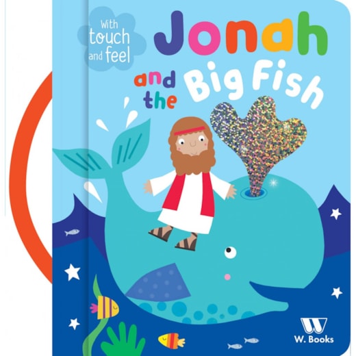 Livro Almofadado pequeno Jonah and the Big Fish