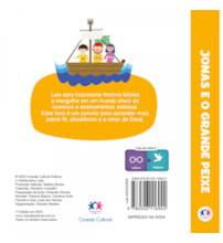 Livro Almofadado pequeno Jonas e o grande peixe - Livro almofadado pequeno