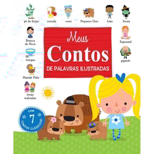 Livro Almofadado pequeno Meus contos de palavras ilustradas