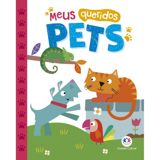 Livro Almofadado pequeno Meus queridos pets: amigos do quintal