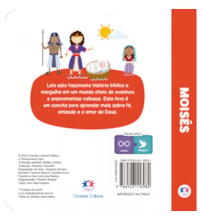 Livro Almofadado pequeno Moisés - Livro almofadado pequeno