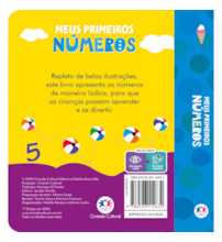 Livro Almofadado pequeno My first 100 numbers
