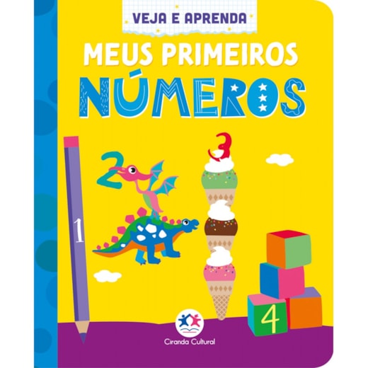 Livro Almofadado pequeno My first 100 numbers