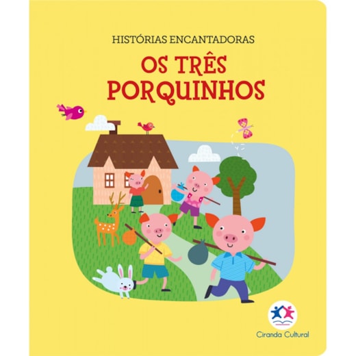 Livro Almofadado pequeno Os Três porquinhos - Livro pequeno almofadado