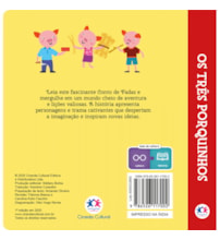 Livro Almofadado pequeno Os Três porquinhos - Livro pequeno almofadado