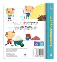 Livro Almofadado pequeno The Three little pigs