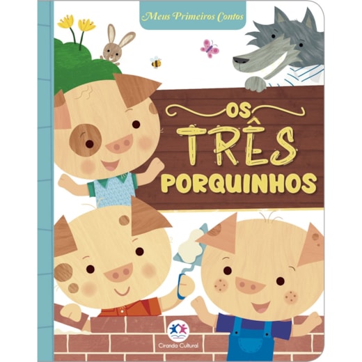 Livro Almofadado pequeno The Three little pigs