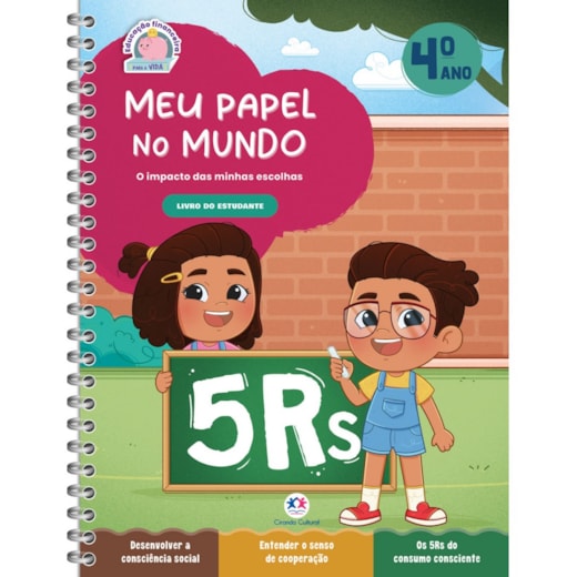 Livro Apoio escolar Meu Papel no Mundo - Livro do Estudante - 4 ano
