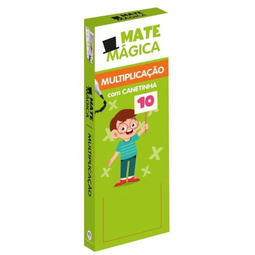 Livro Apoio escolar Multiplicação - Livro Infantil de Matemática com Canetinha Reutilizável - Atividades Educativas