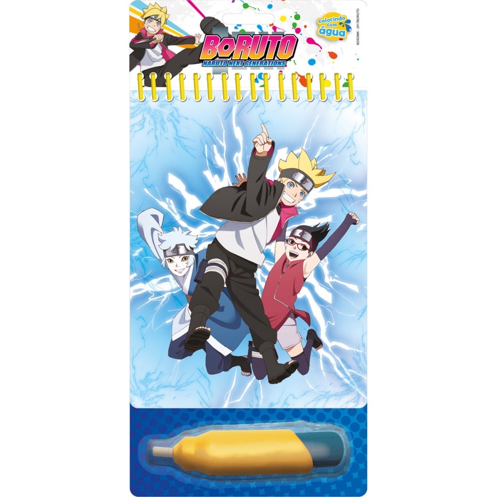 Livro Aquabook Boruto - Desafio das cores - Ciranda Cultural