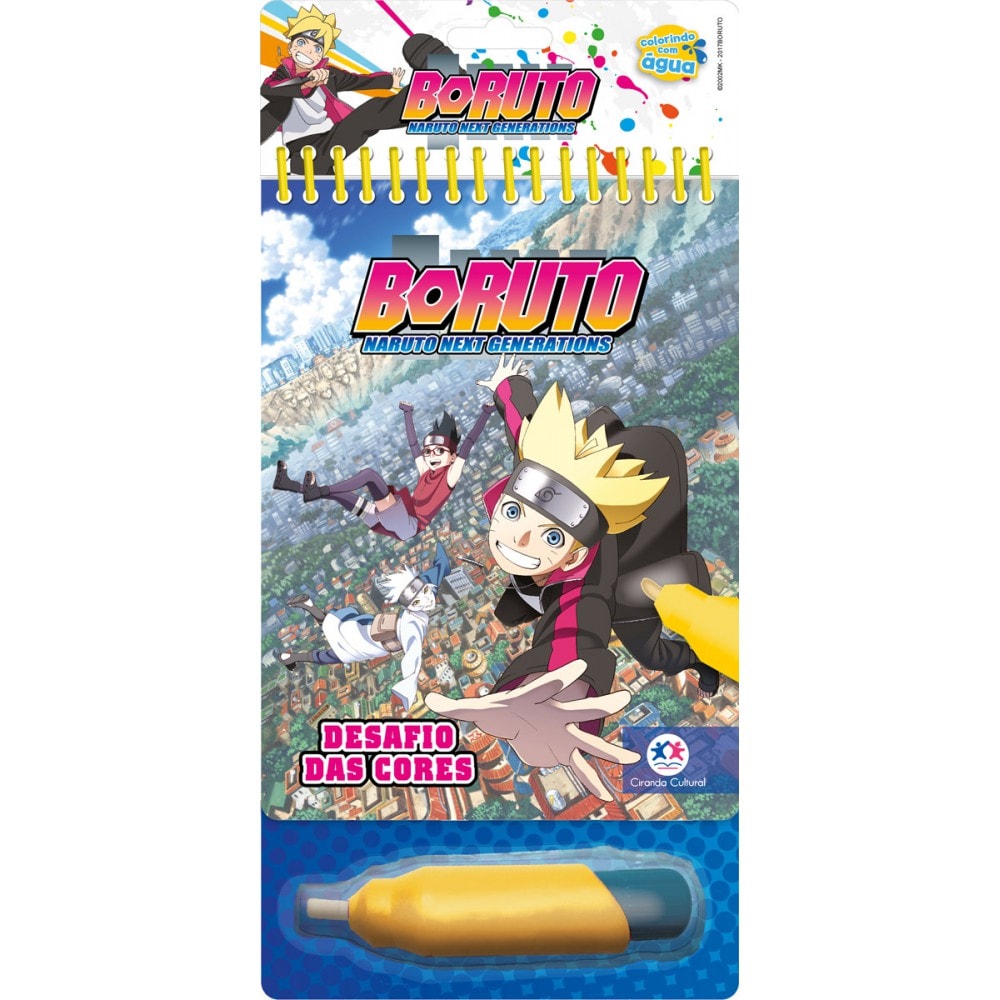 Livro Aquabook Boruto - Desafio das cores - Ciranda Cultural