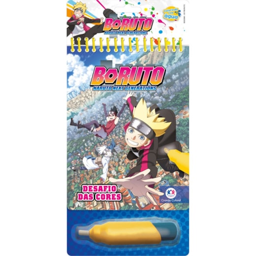 Livro Aquabook Boruto - Desafio das Cores