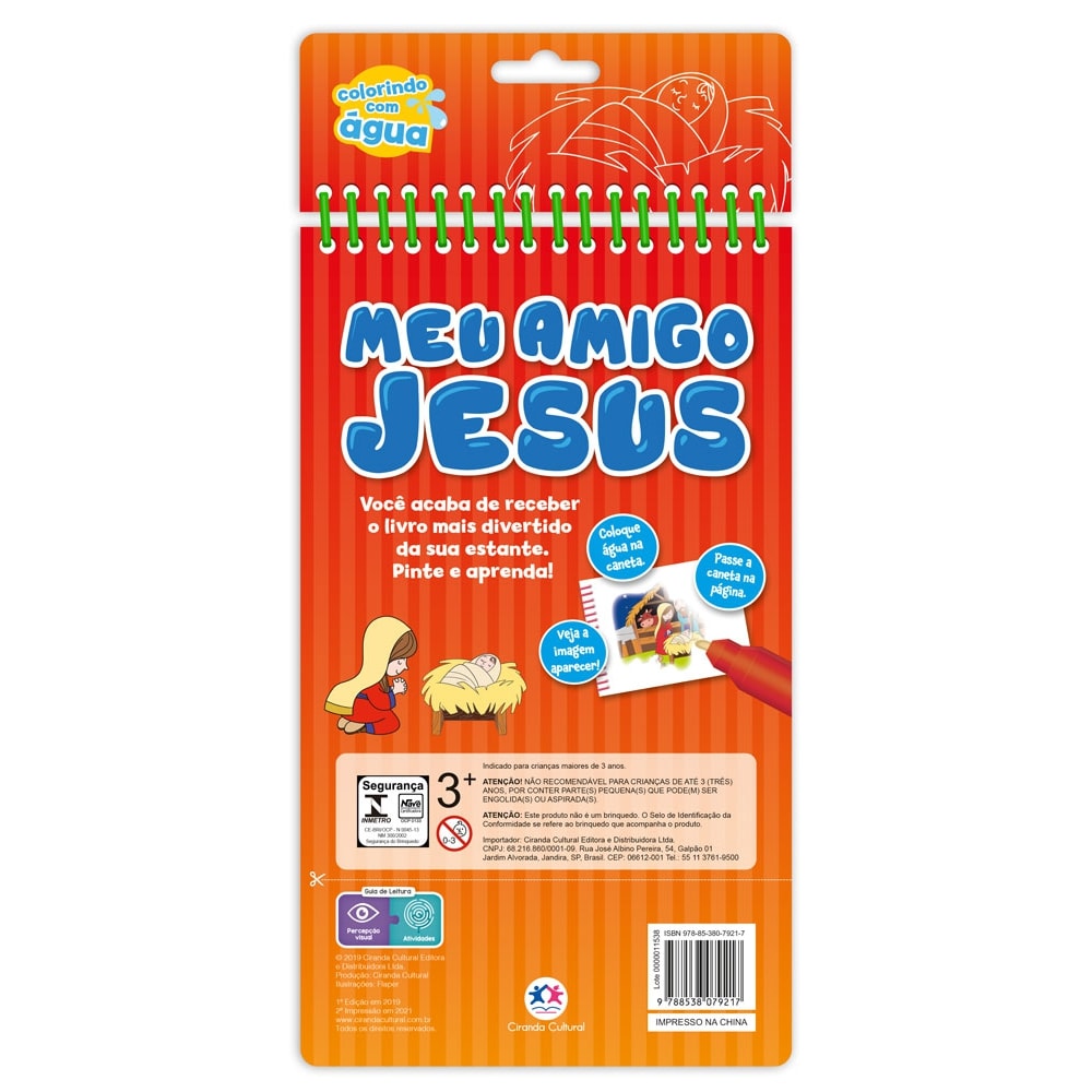 Livro Aquabook 3 Palavrinhas - Deus é nosso amigo - Ciranda Cultural