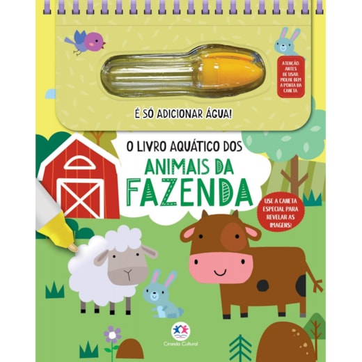 Livro Aquabook O livro aquático dos animais da fazenda