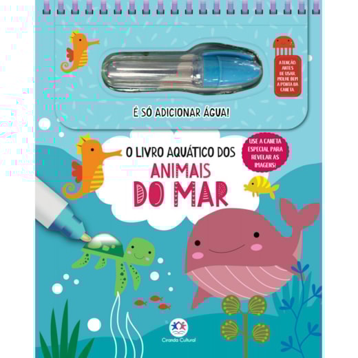 Livro Aquabook O livro aquático dos animais do mar