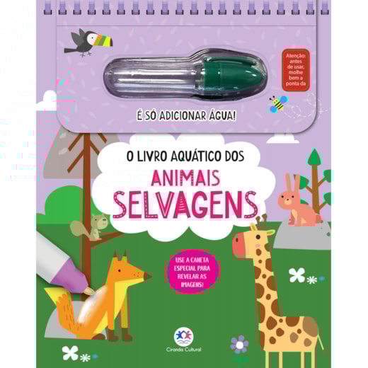 Livro Aquabook O livro aquático dos animais selvagens