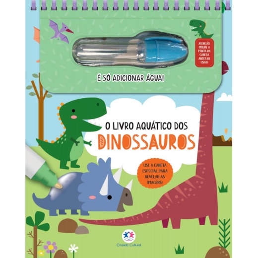 Livro Aquabook O livro aquático dos dinossauros