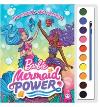 Livro Aquarela Barbie - No mundo das sereias