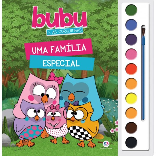 Livro Aquarela Bubu e as Corujinhas - Uma família especial