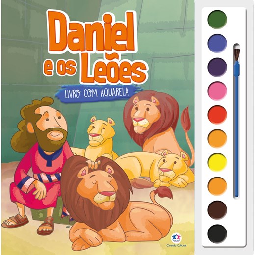 Livro Aquarela Daniel e os leões
