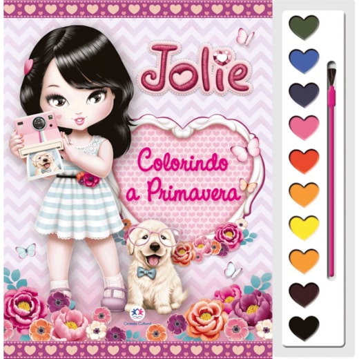 Livro Aquarela Jolie - Colorindo a primavera