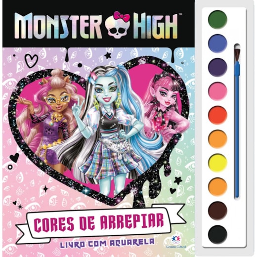 Livro Aquarela Monster High - Cores de arrepiar