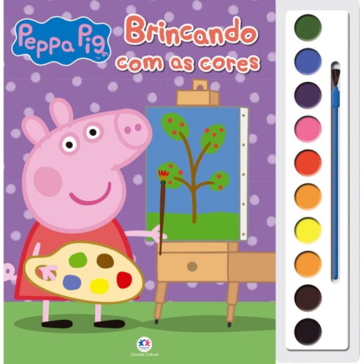 Livro Aquarela Peppa Pig - Brincando com as cores